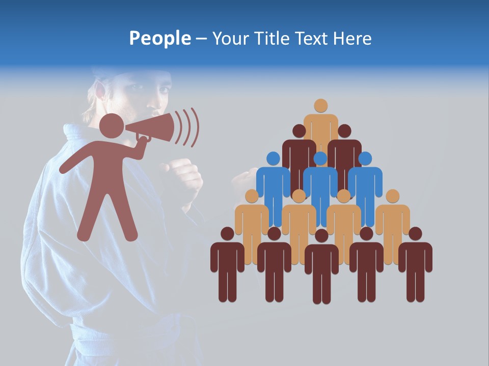 Aggression Martial Arts Background PowerPoint Template