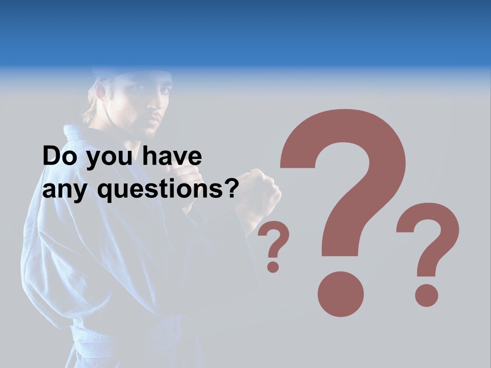 Aggression Martial Arts Background PowerPoint Template