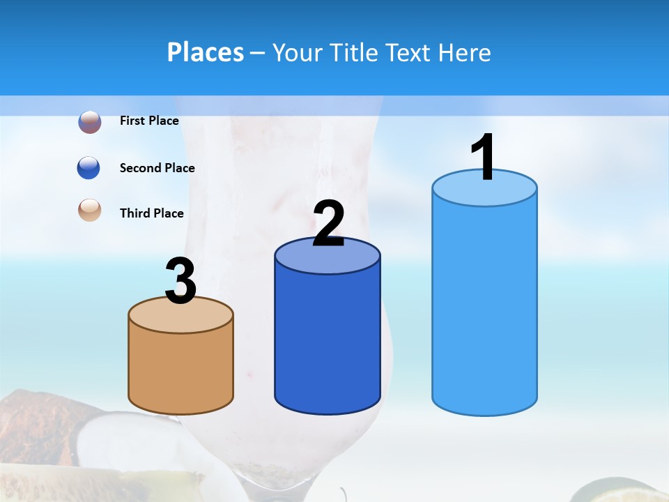 Creamy Deck Tropical PowerPoint Template