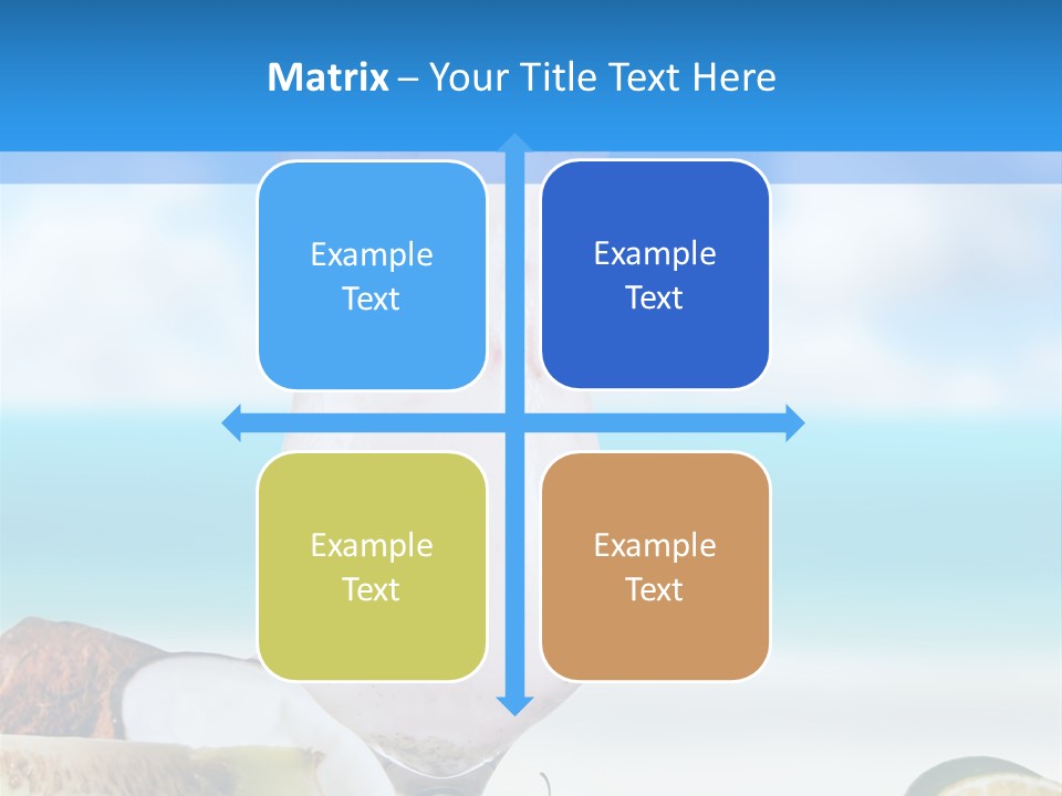 Creamy Deck Tropical PowerPoint Template