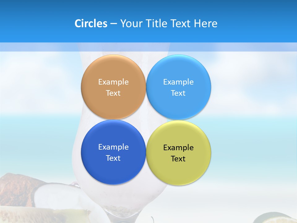 Creamy Deck Tropical PowerPoint Template