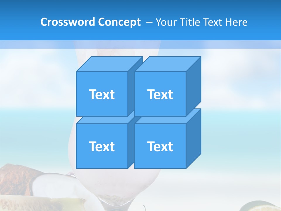 Creamy Deck Tropical PowerPoint Template