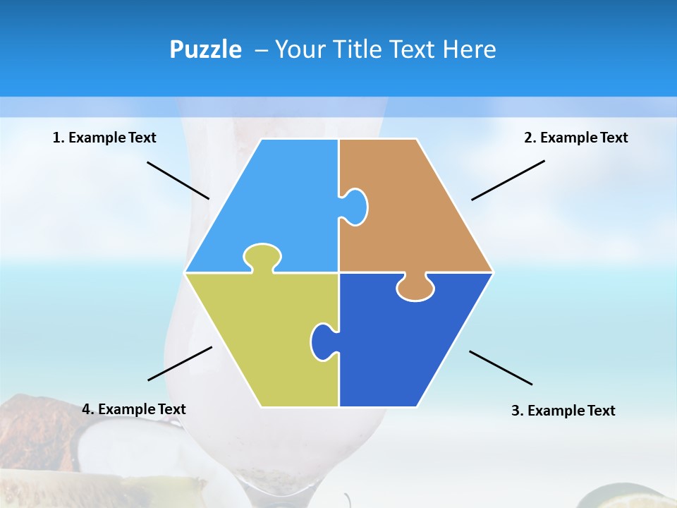 Creamy Deck Tropical PowerPoint Template