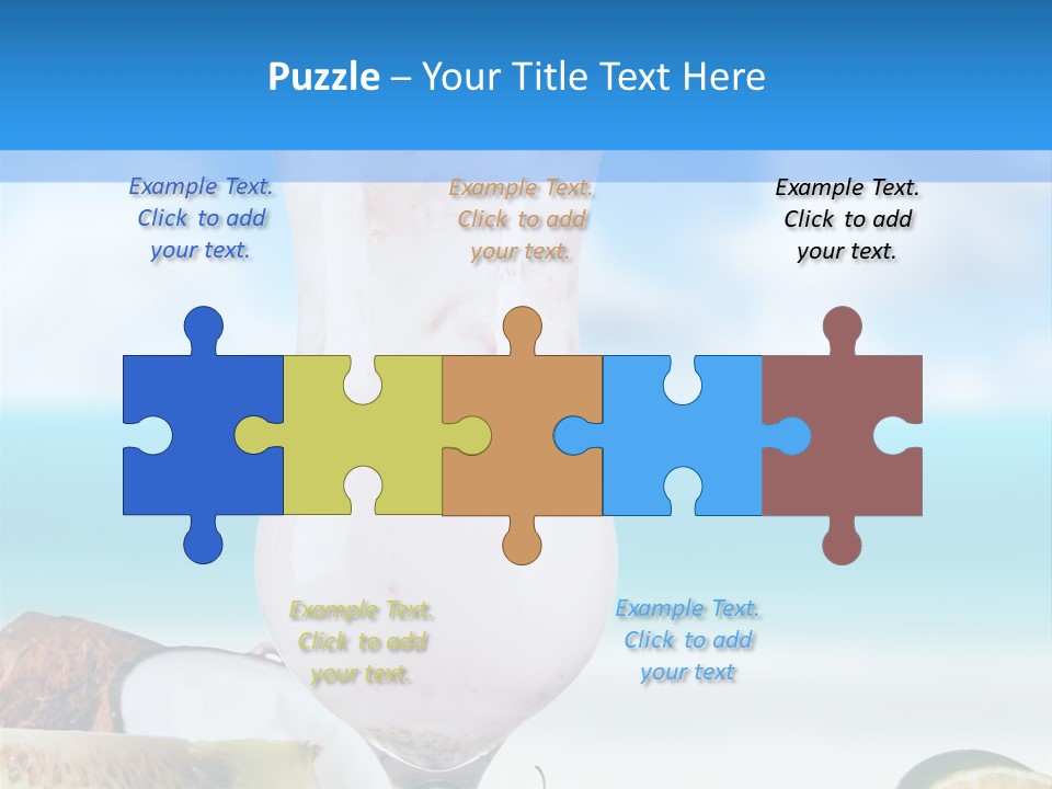 Creamy Deck Tropical PowerPoint Template