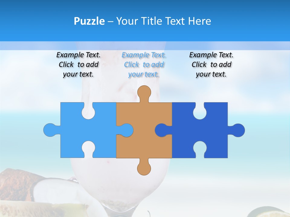 Creamy Deck Tropical PowerPoint Template