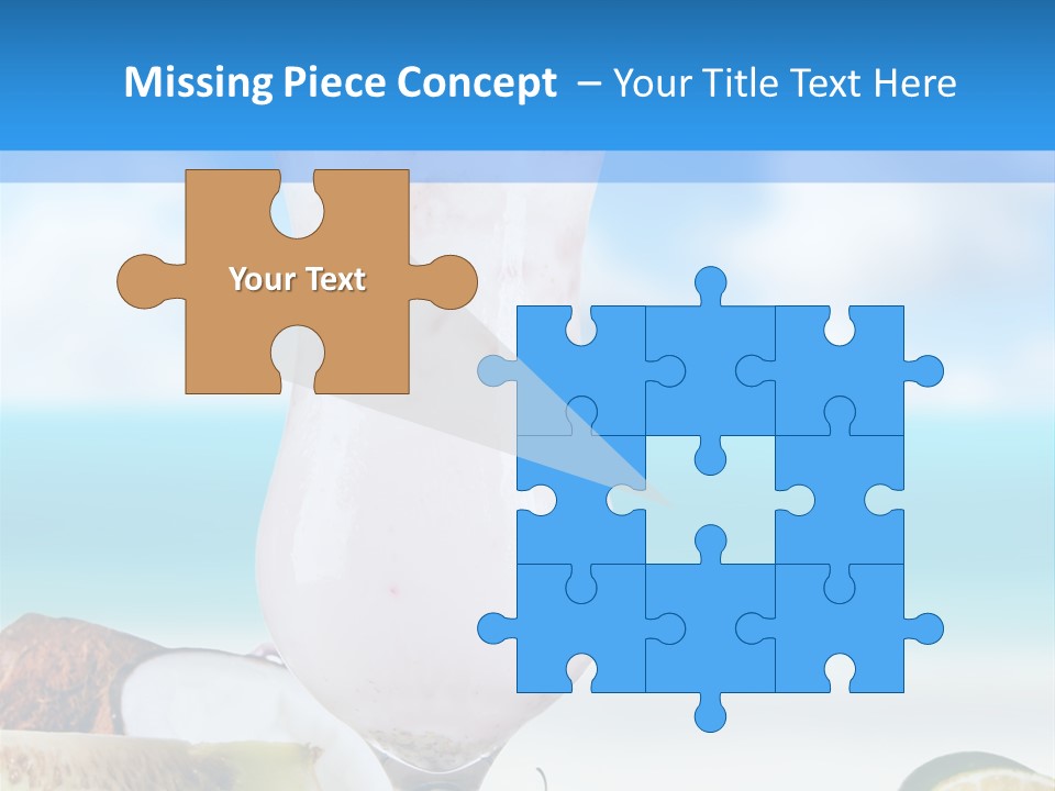 Creamy Deck Tropical PowerPoint Template