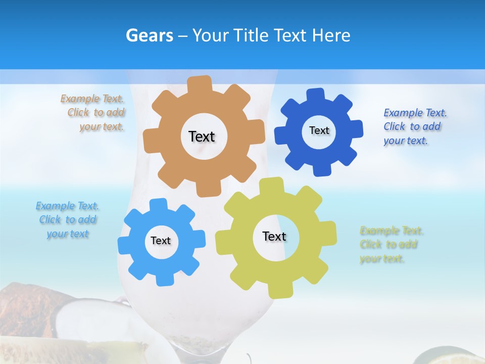 Creamy Deck Tropical PowerPoint Template