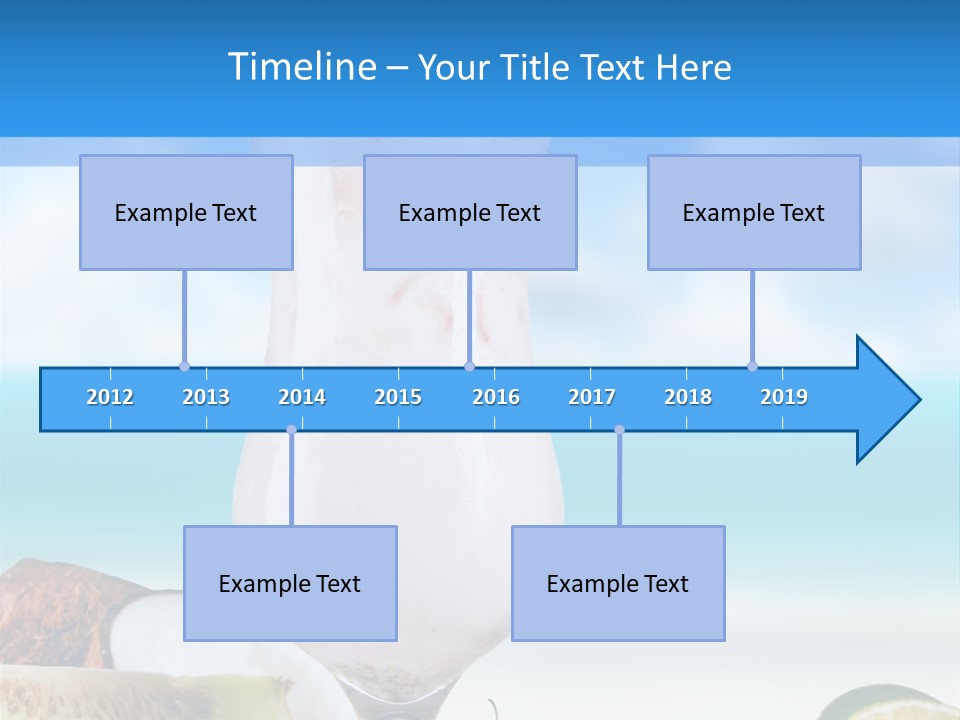 Creamy Deck Tropical PowerPoint Template