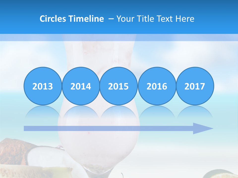 Creamy Deck Tropical PowerPoint Template