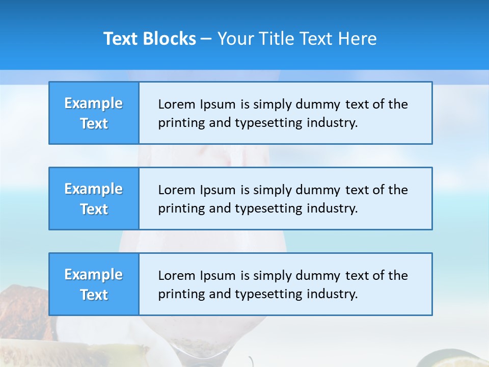 Creamy Deck Tropical PowerPoint Template