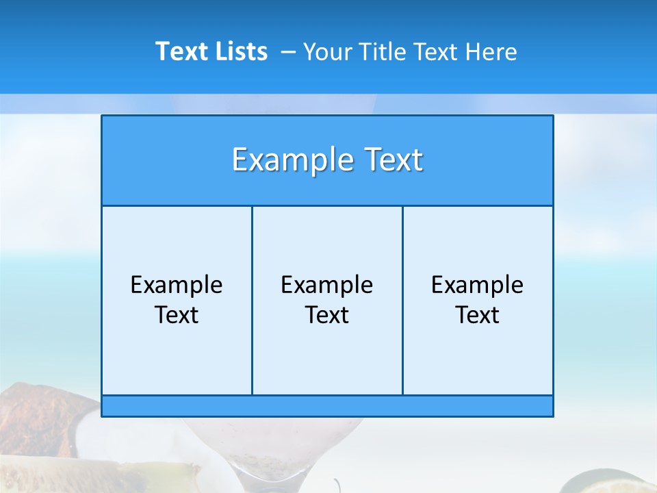 Creamy Deck Tropical PowerPoint Template