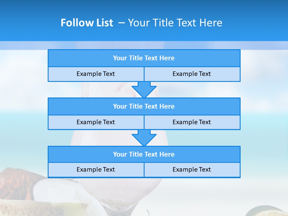 Creamy Deck Tropical PowerPoint Template
