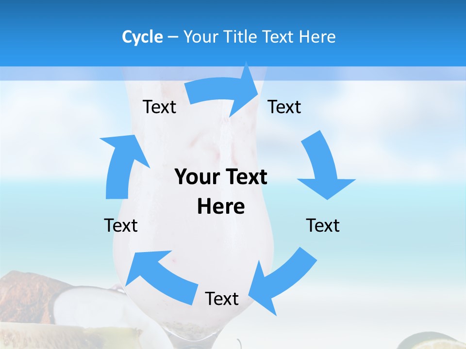 Creamy Deck Tropical PowerPoint Template