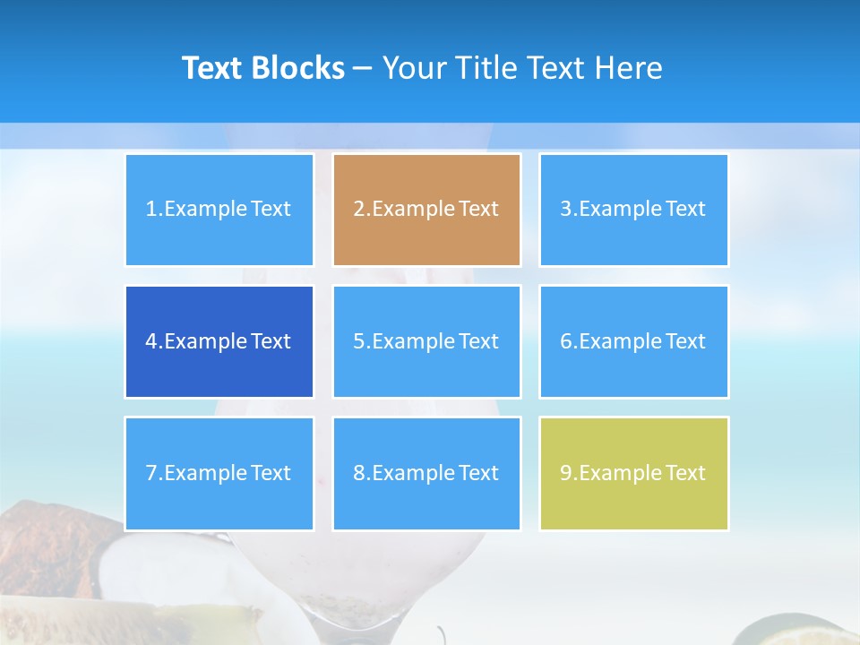 Creamy Deck Tropical PowerPoint Template