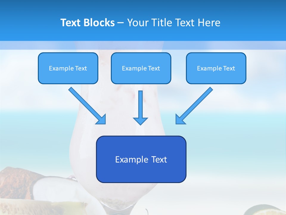 Creamy Deck Tropical PowerPoint Template