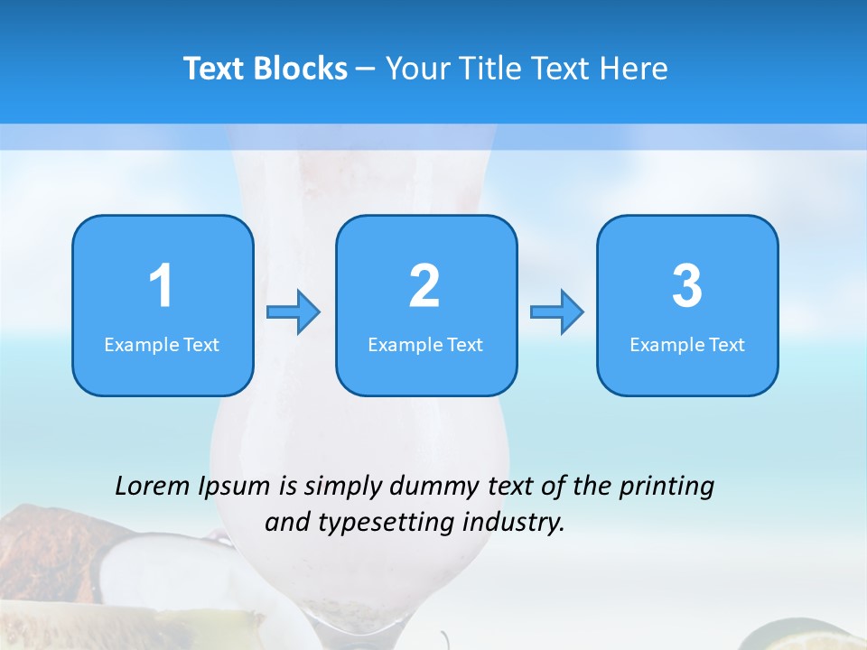 Creamy Deck Tropical PowerPoint Template