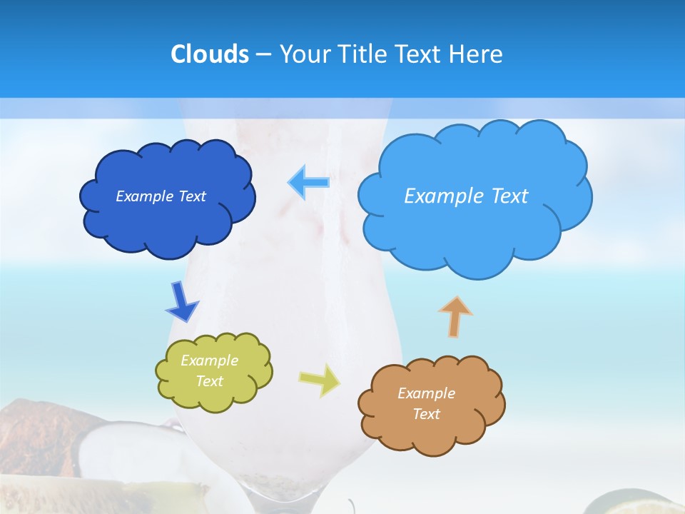 Creamy Deck Tropical PowerPoint Template