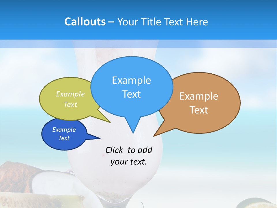 Creamy Deck Tropical PowerPoint Template