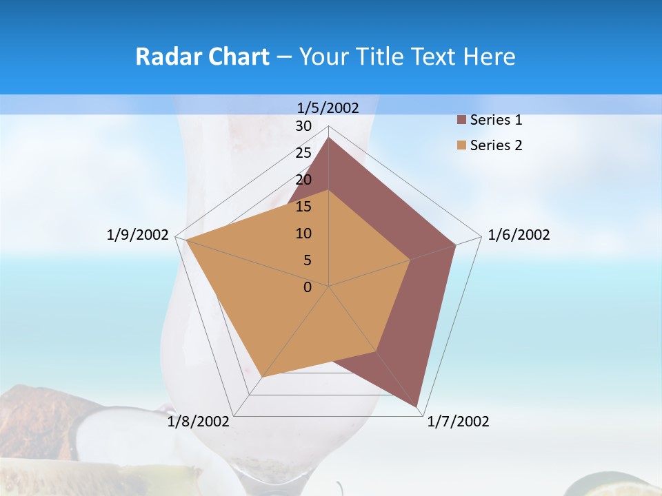 Creamy Deck Tropical PowerPoint Template
