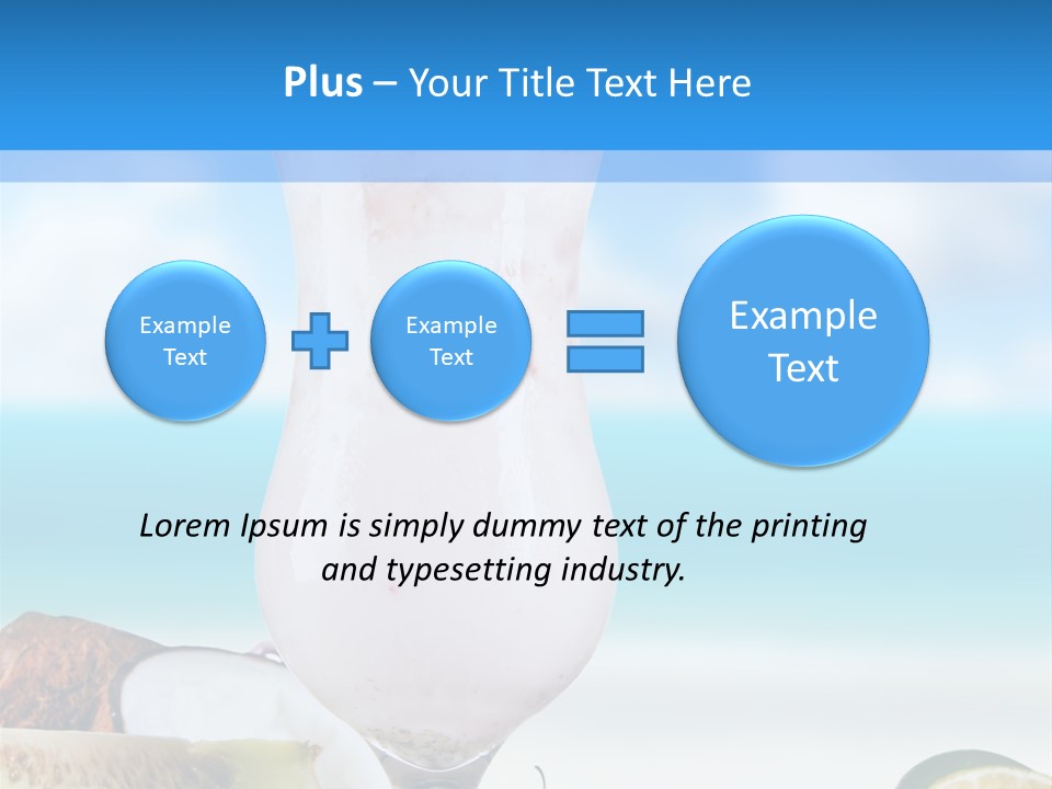 Creamy Deck Tropical PowerPoint Template
