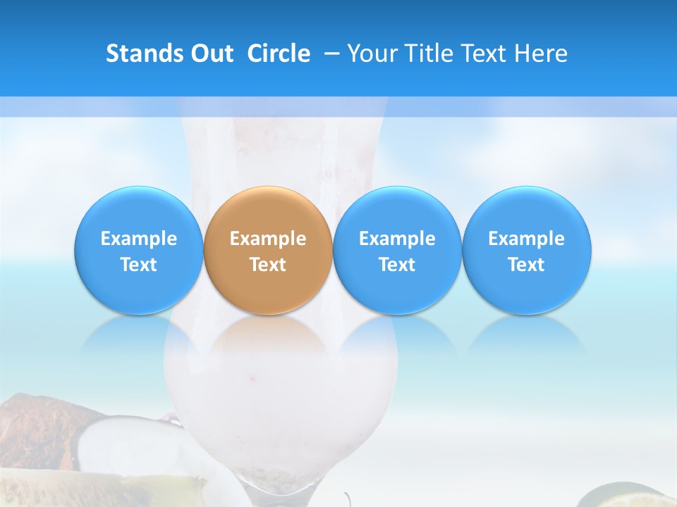 Creamy Deck Tropical PowerPoint Template