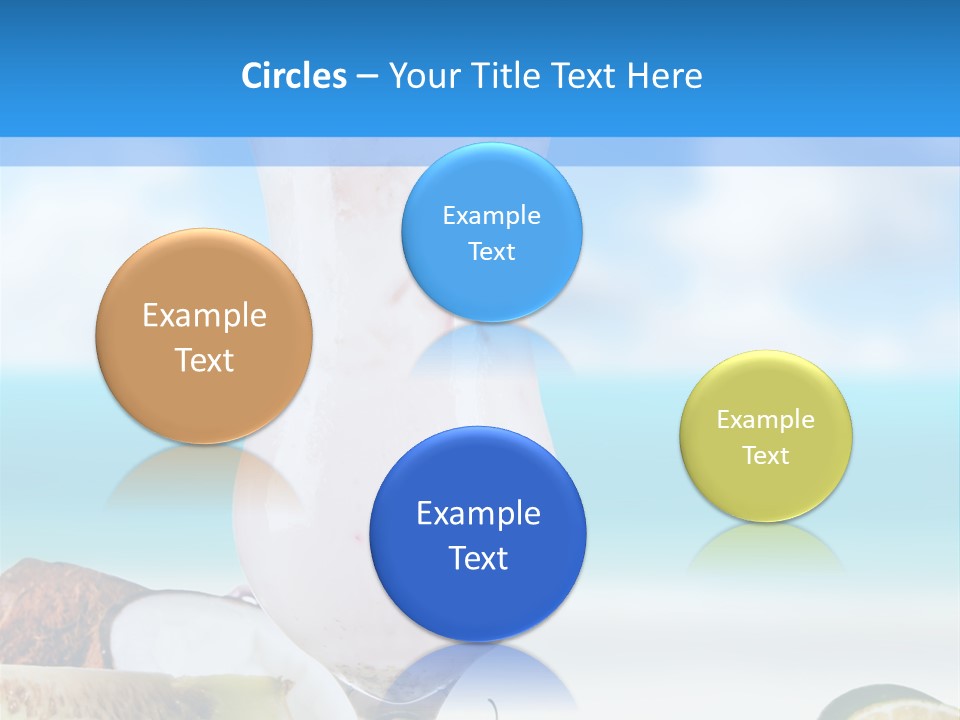 Creamy Deck Tropical PowerPoint Template