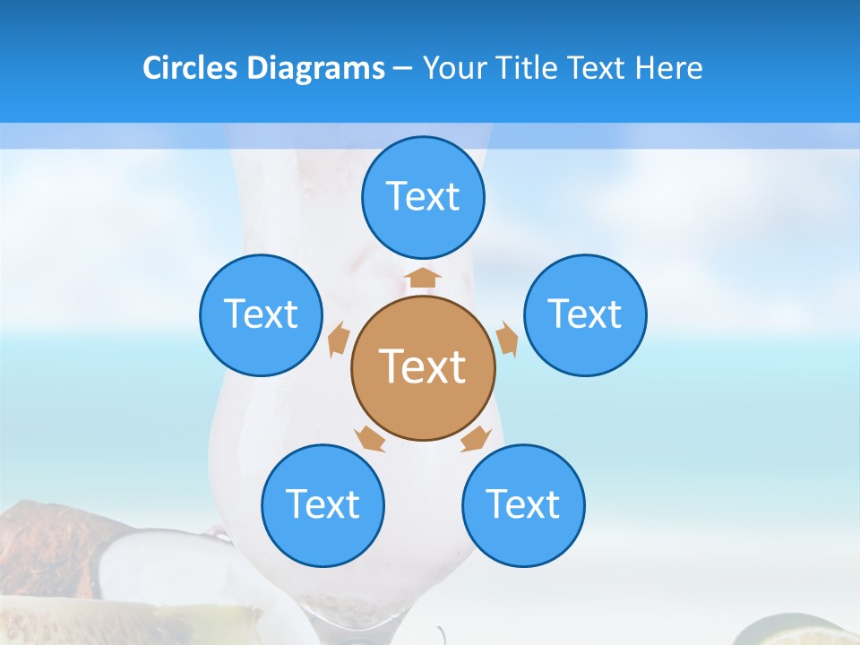 Creamy Deck Tropical PowerPoint Template