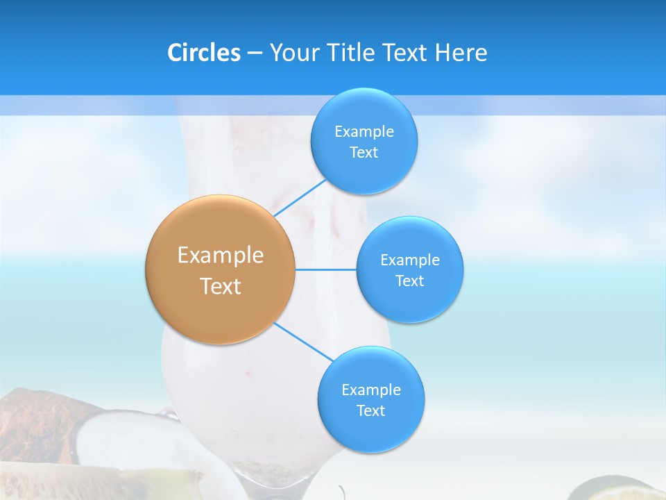 Creamy Deck Tropical PowerPoint Template
