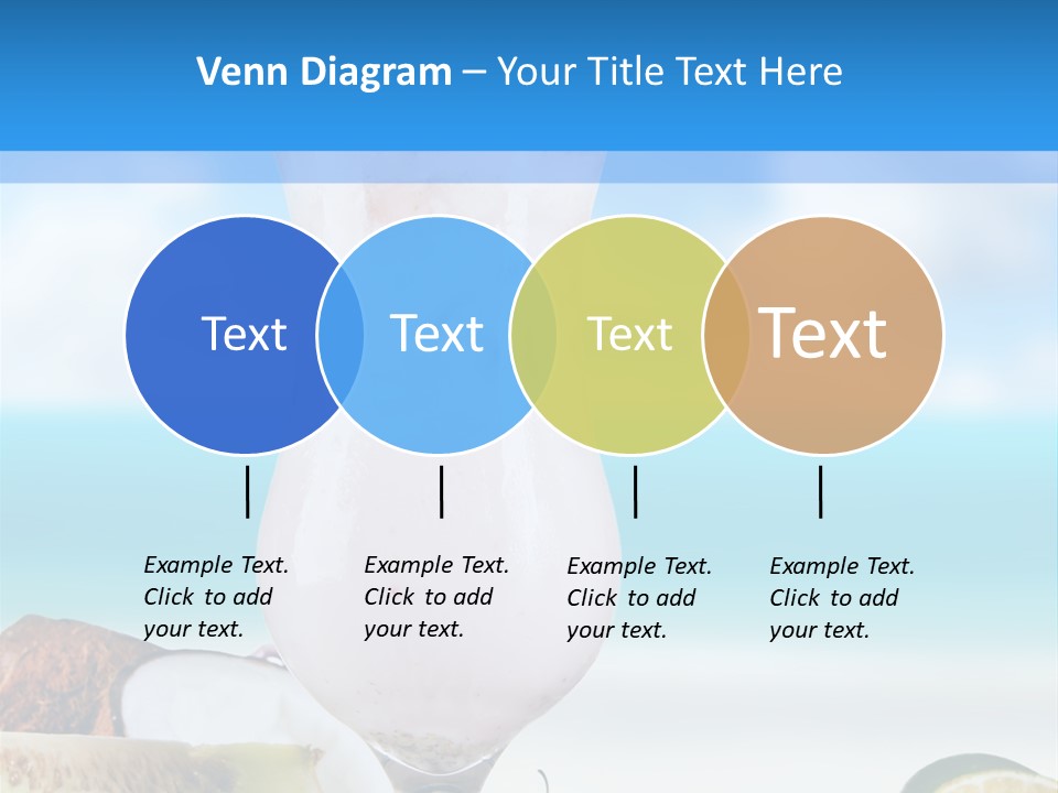 Creamy Deck Tropical PowerPoint Template