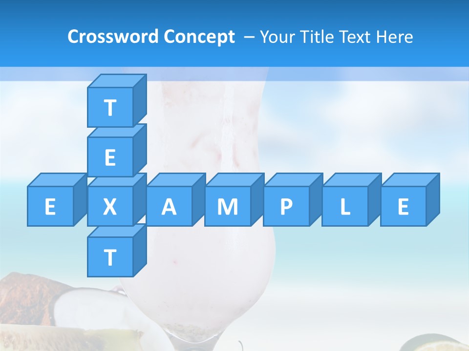 Creamy Deck Tropical PowerPoint Template