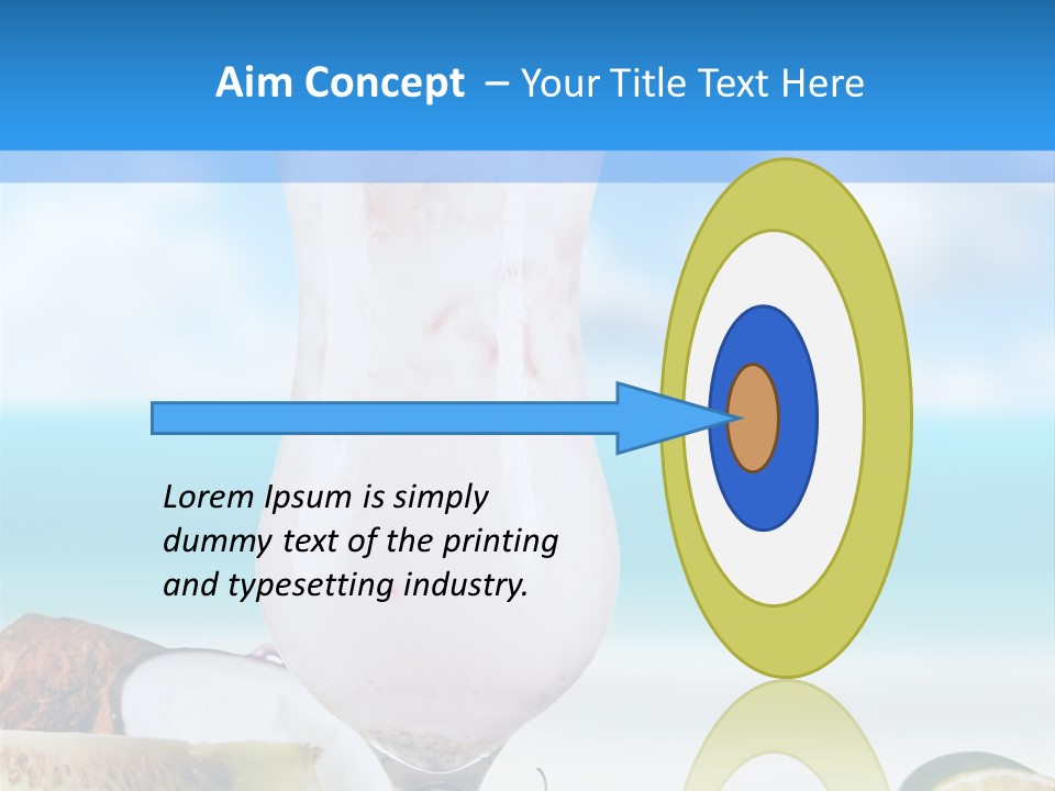 Creamy Deck Tropical PowerPoint Template