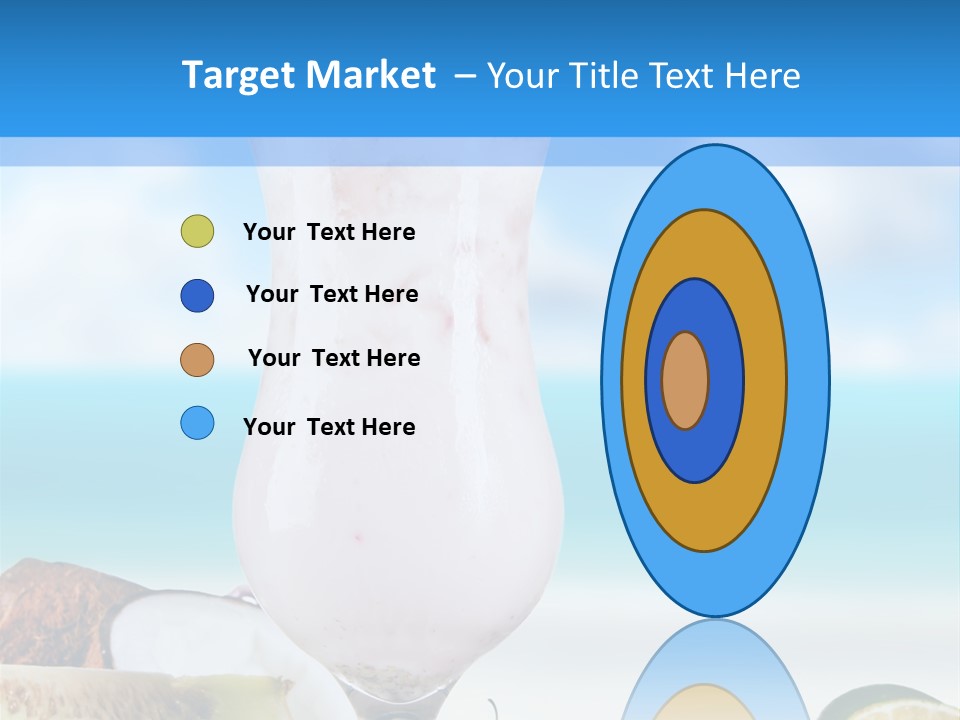 Creamy Deck Tropical PowerPoint Template