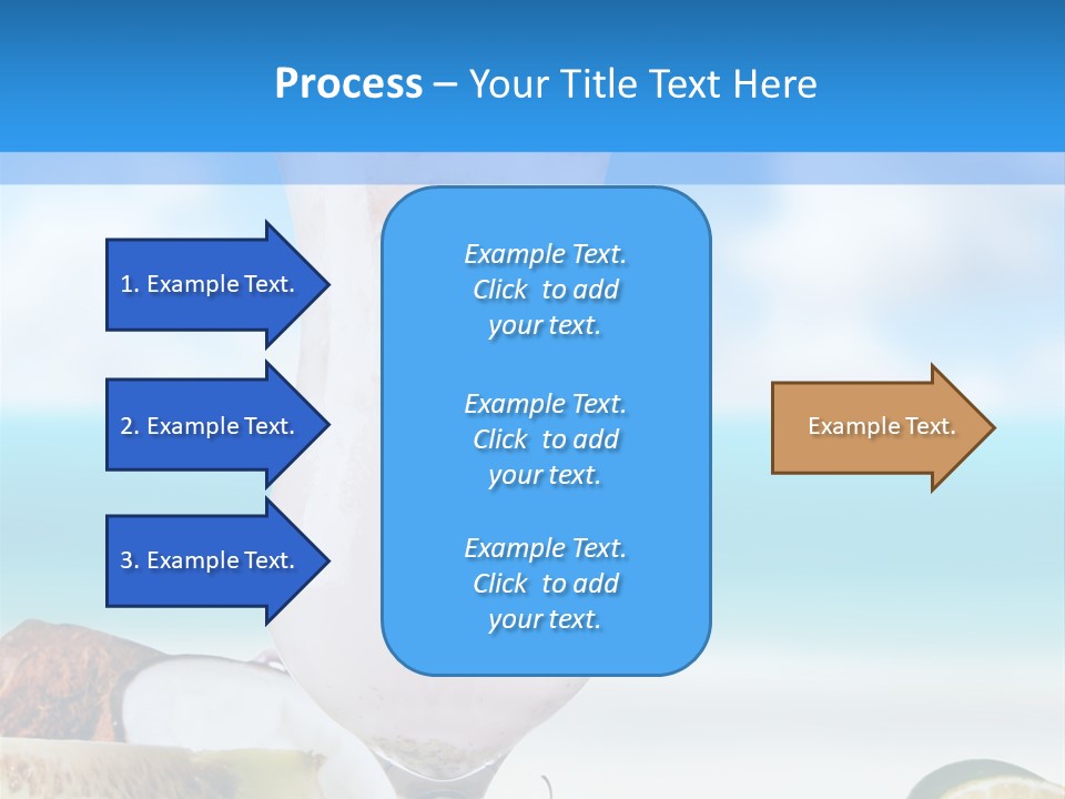 Creamy Deck Tropical PowerPoint Template