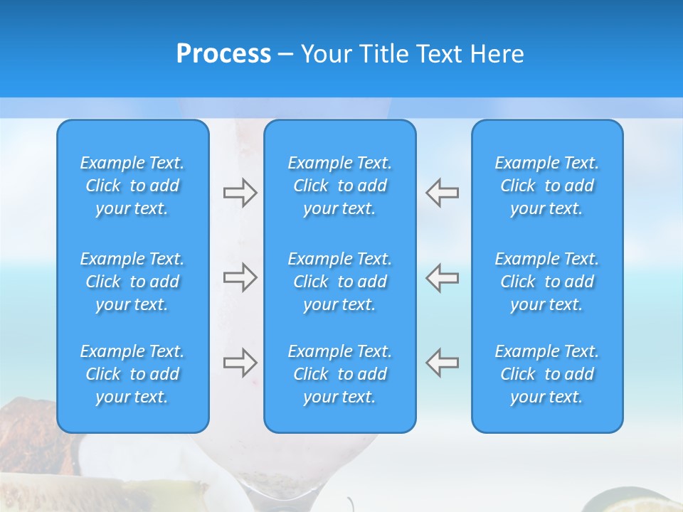 Creamy Deck Tropical PowerPoint Template