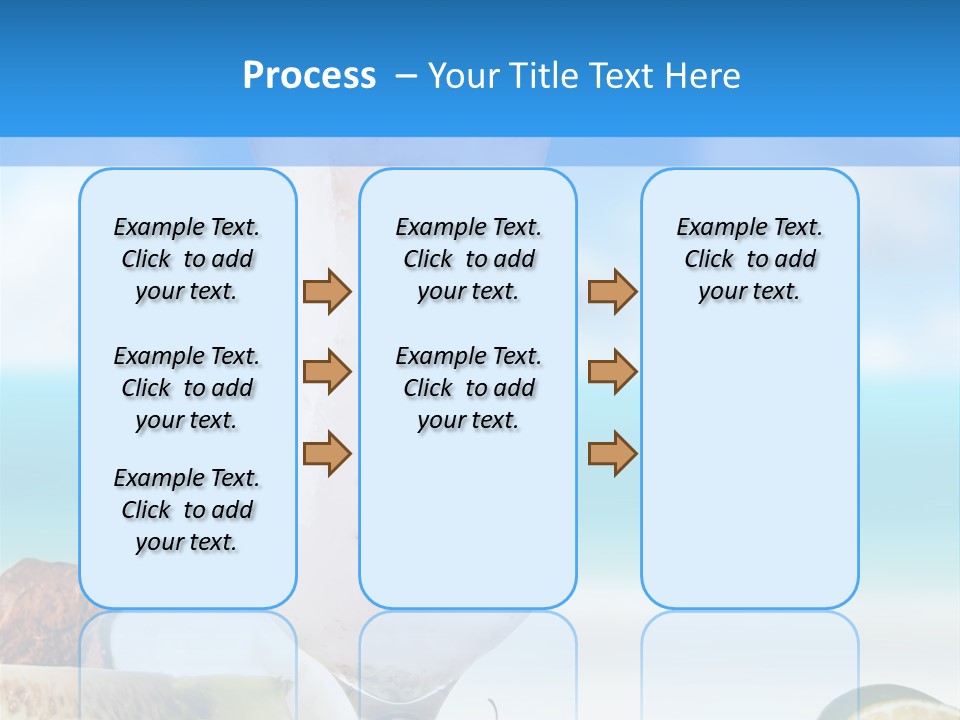 Creamy Deck Tropical PowerPoint Template