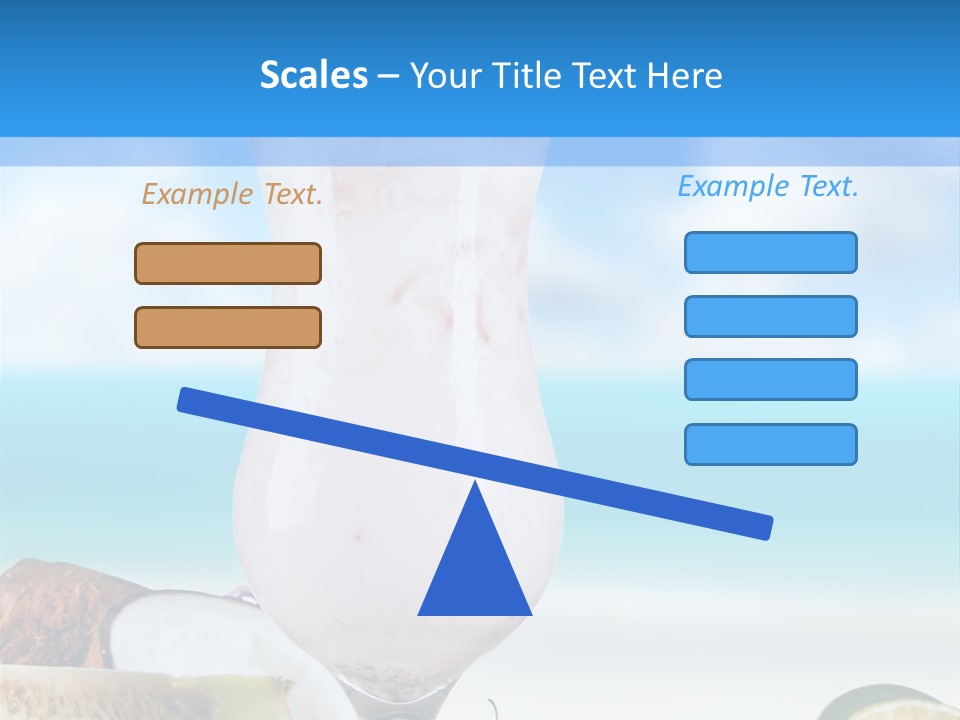 Creamy Deck Tropical PowerPoint Template