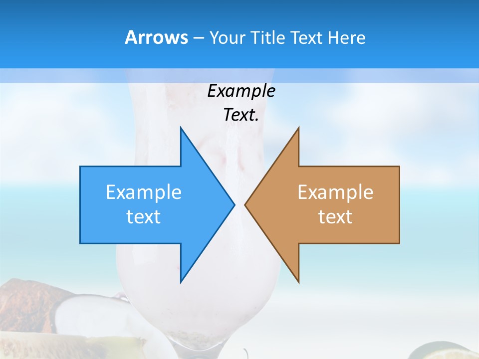 Creamy Deck Tropical PowerPoint Template