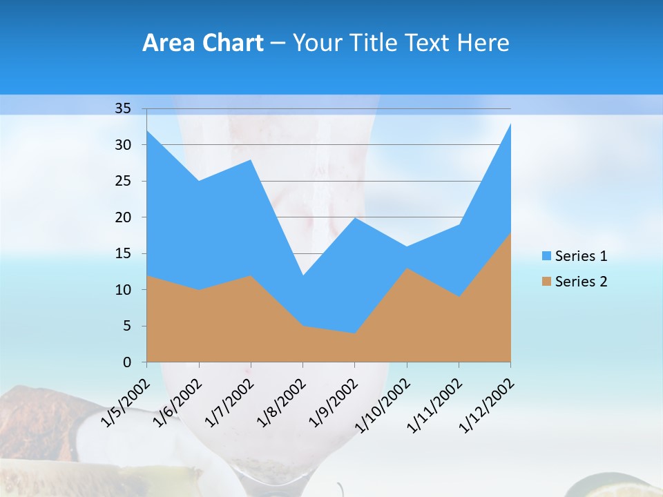Creamy Deck Tropical PowerPoint Template