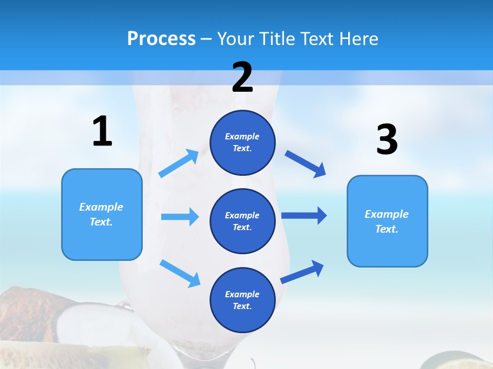 Creamy Deck Tropical PowerPoint Template