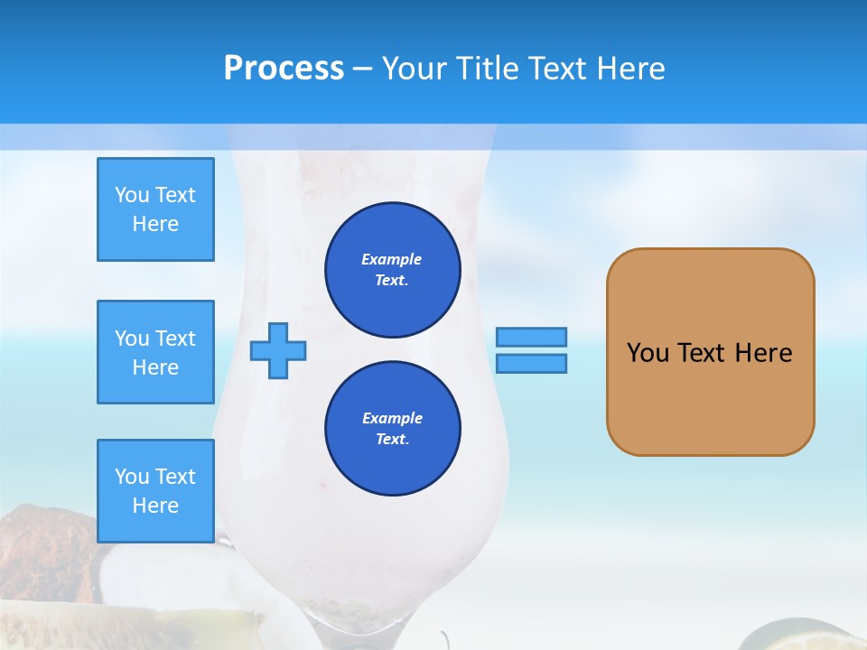 Creamy Deck Tropical PowerPoint Template