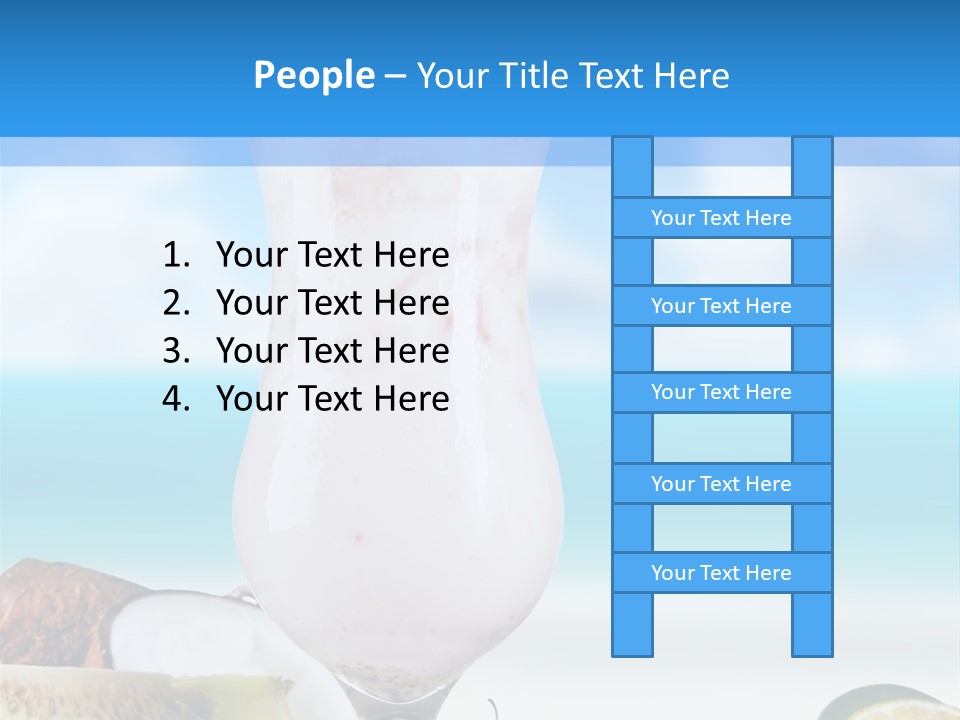 Creamy Deck Tropical PowerPoint Template