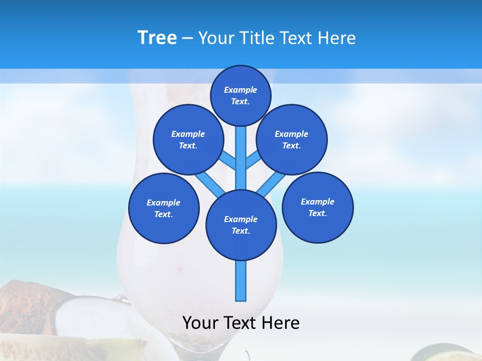 Creamy Deck Tropical PowerPoint Template