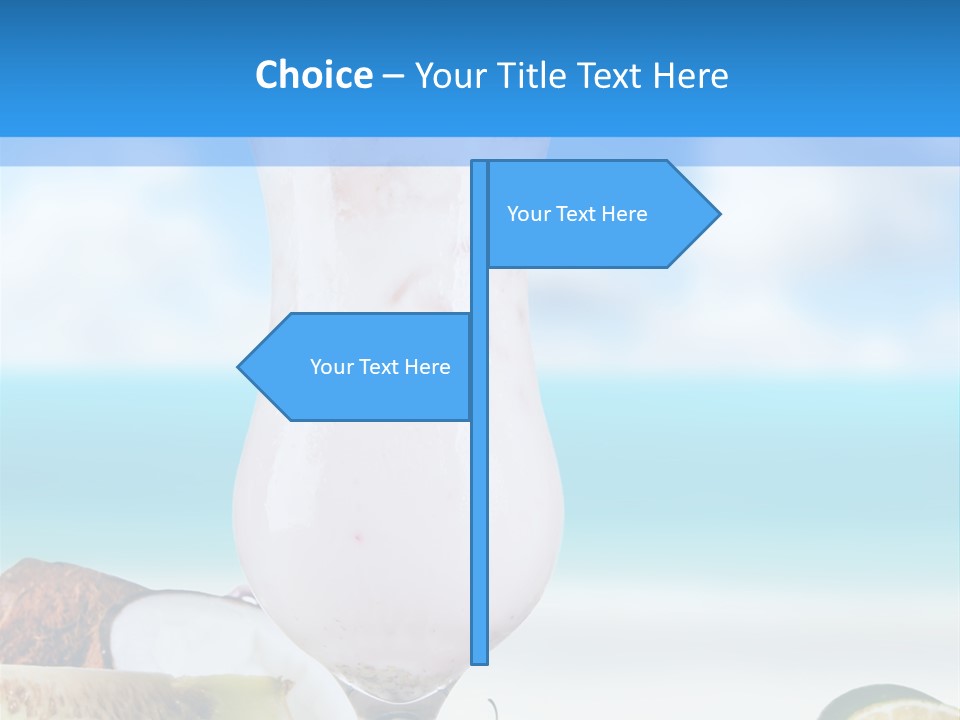 Creamy Deck Tropical PowerPoint Template
