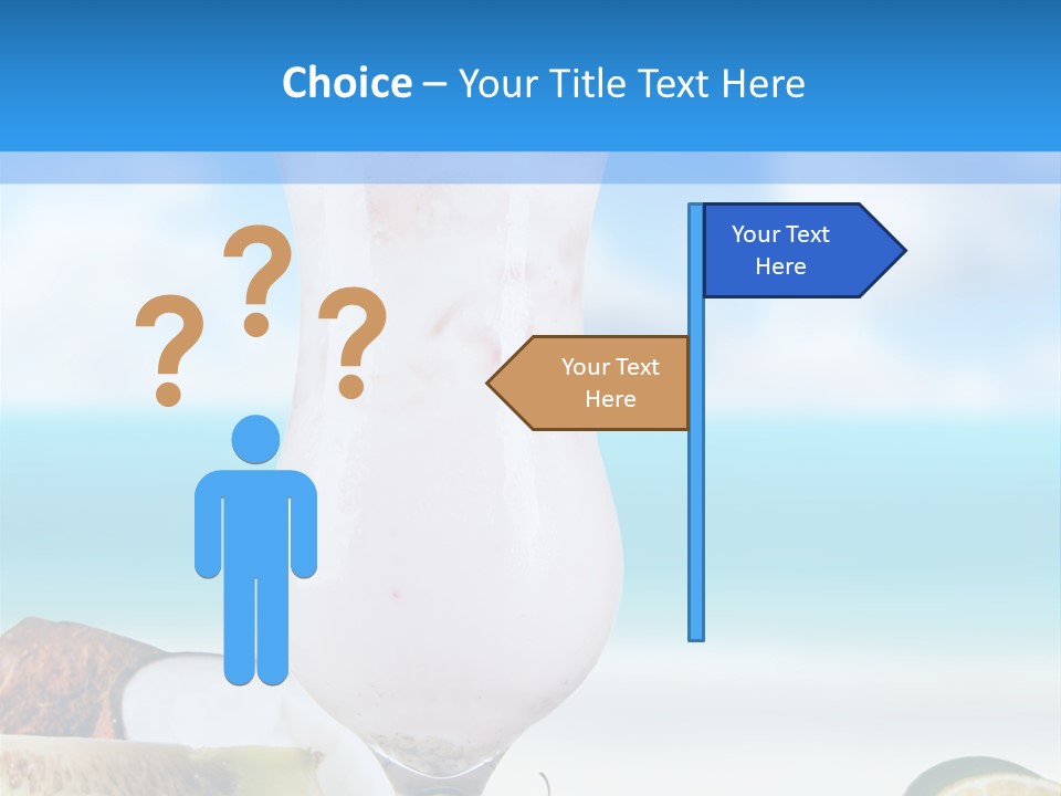 Creamy Deck Tropical PowerPoint Template