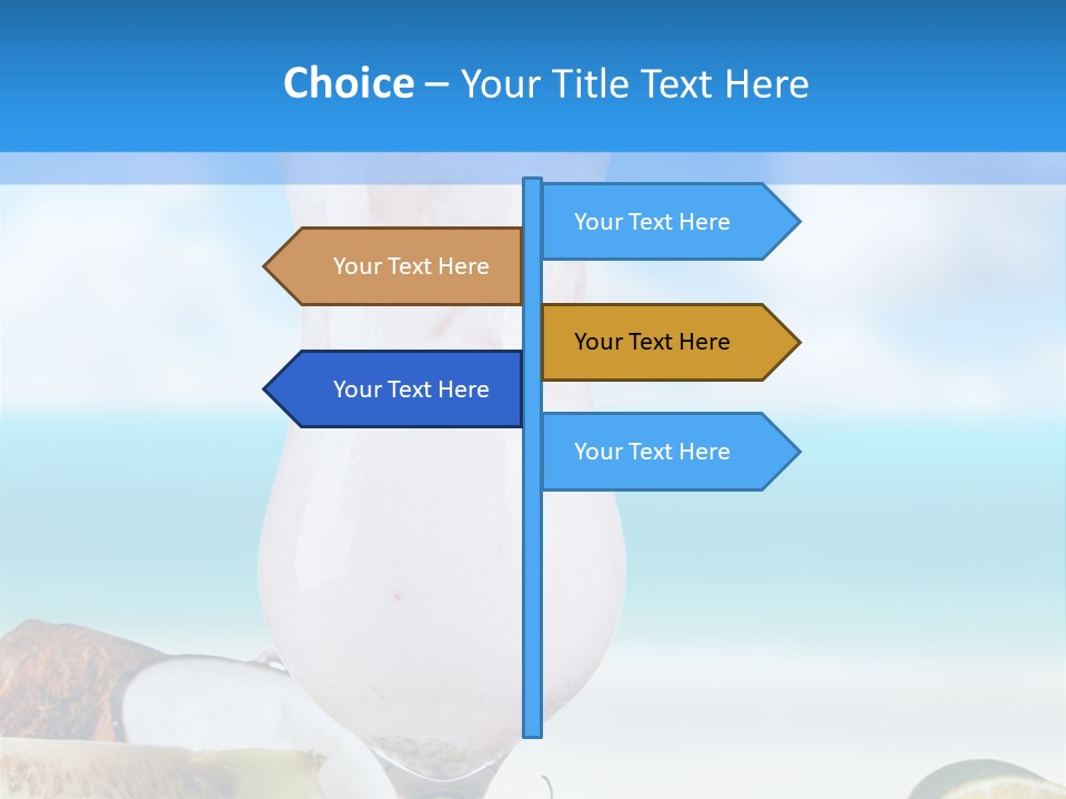 Creamy Deck Tropical PowerPoint Template