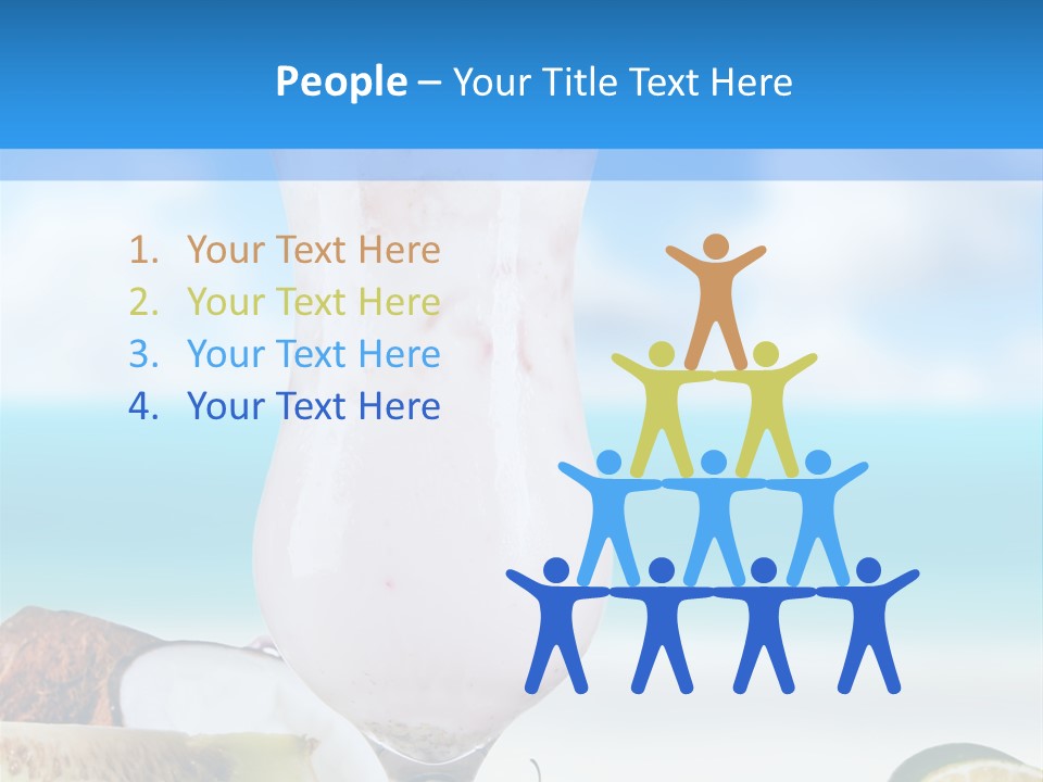 Creamy Deck Tropical PowerPoint Template