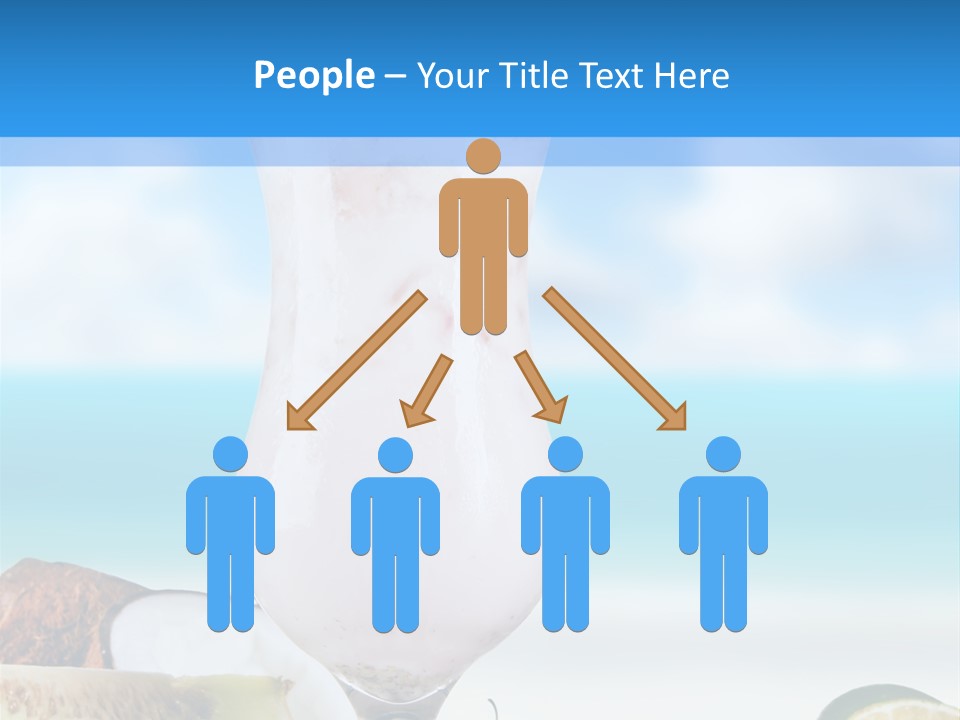 Creamy Deck Tropical PowerPoint Template