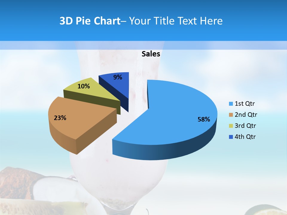 Creamy Deck Tropical PowerPoint Template