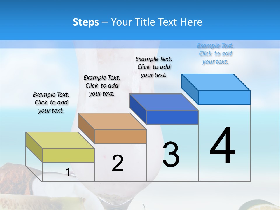 Creamy Deck Tropical PowerPoint Template