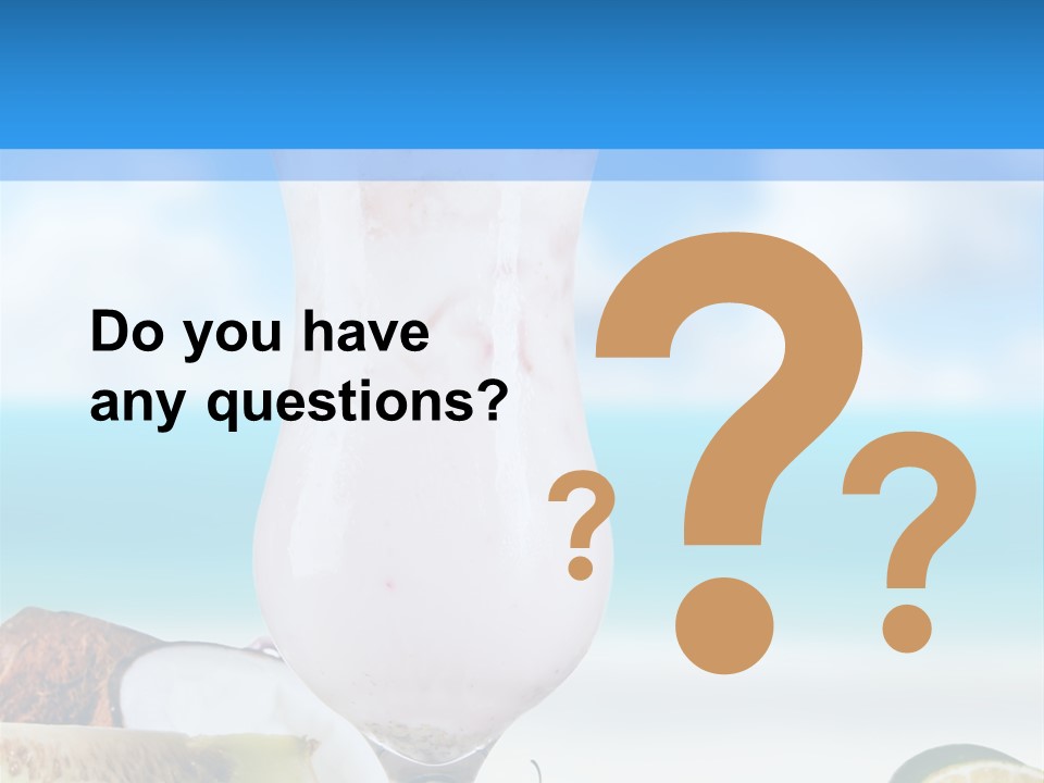 Creamy Deck Tropical PowerPoint Template